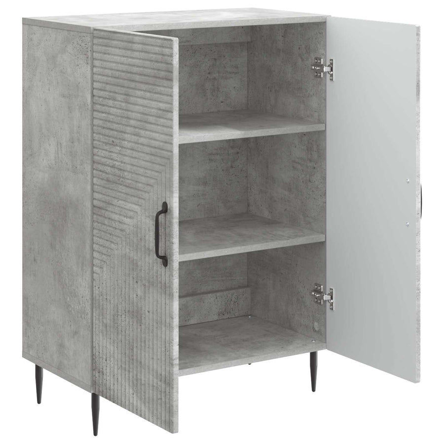 Dressoir Betongrijs 66 x 34,5 x 89,5 cm Bewerkt hout