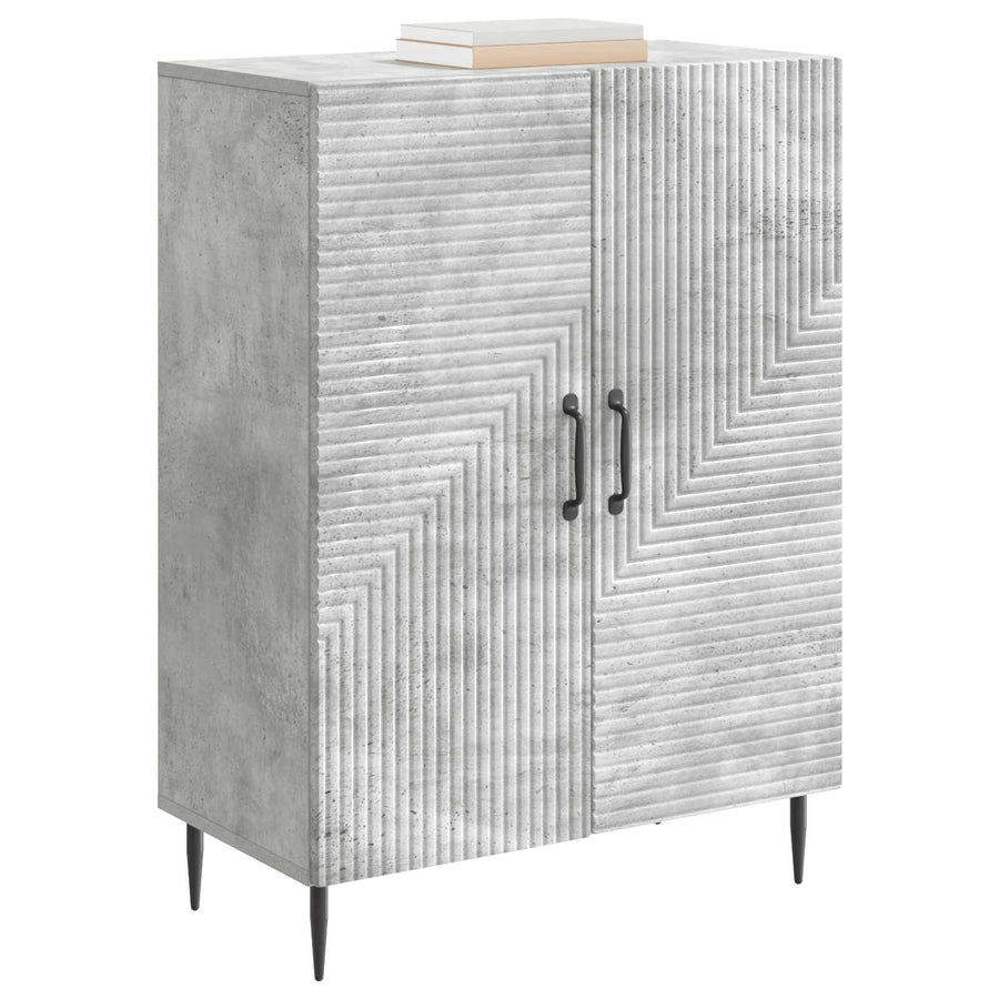 Dressoir Betongrijs 66 x 34,5 x 89,5 cm Bewerkt hout