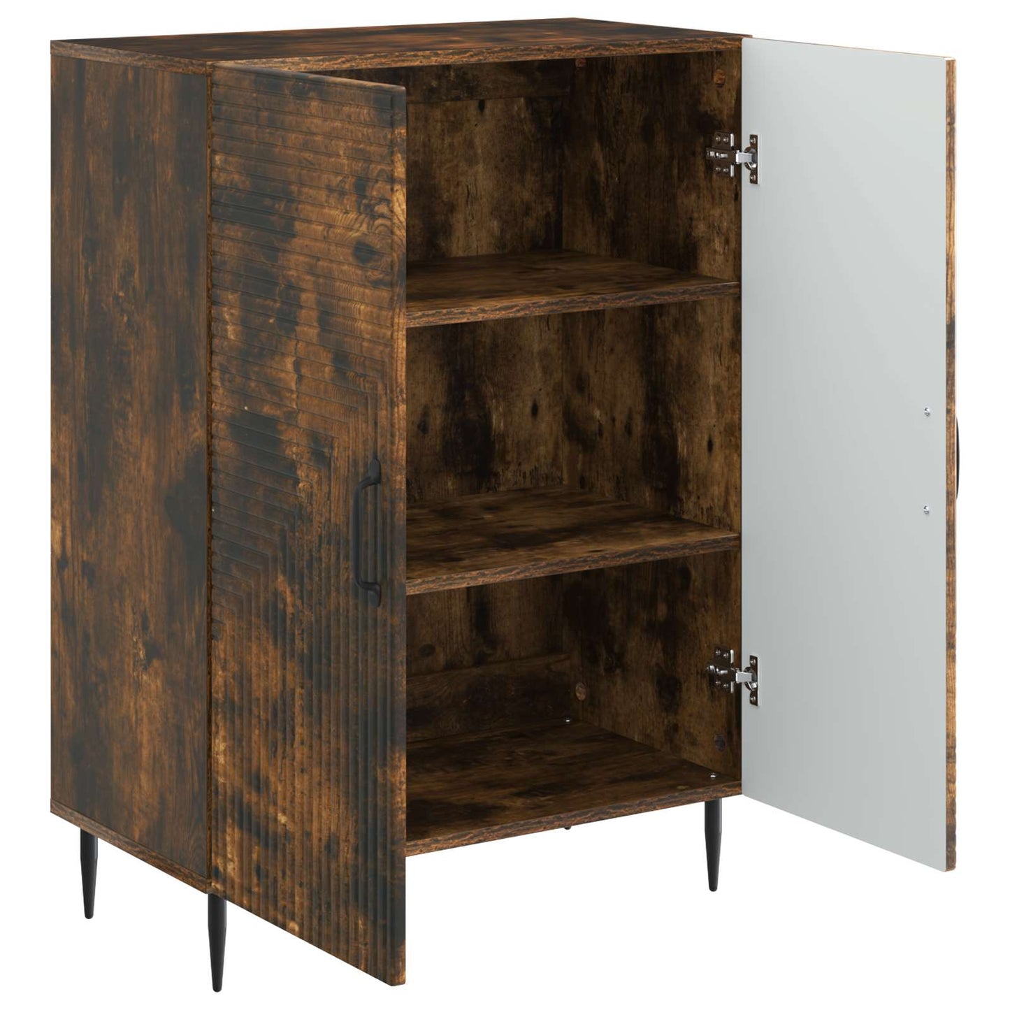 Dressoir Gerookt eiken 66 x 34,5 x 89,5 cm Bewerkt hout