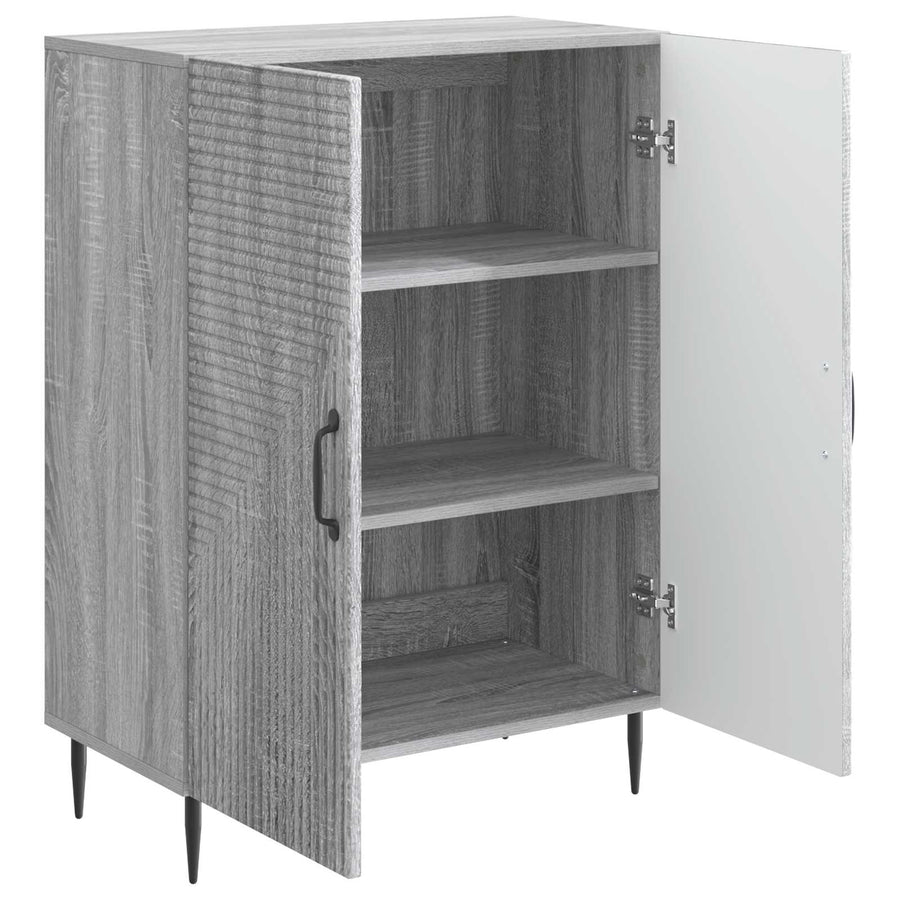 Dressoir Grijs sonoma 66 x 34,5 x 89,5 cm Bewerkt hout
