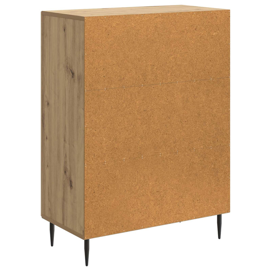 Dressoir Artisanaal eiken 66 x 34,5 x 89,5 cm Bewerkt hout