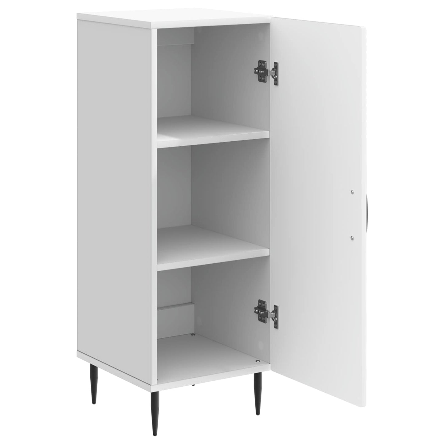 Dressoir Wit 33 x 34,5 x 89,5 cm Bewerkt hout