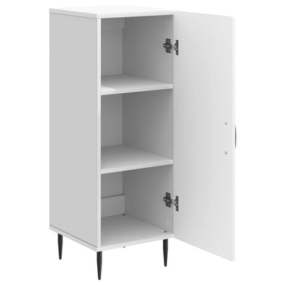 Dressoir Wit 33 x 34,5 x 89,5 cm Bewerkt hout
