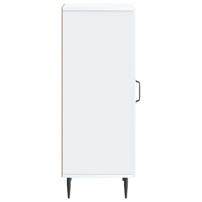 Dressoir Wit 33 x 34,5 x 89,5 cm Bewerkt hout