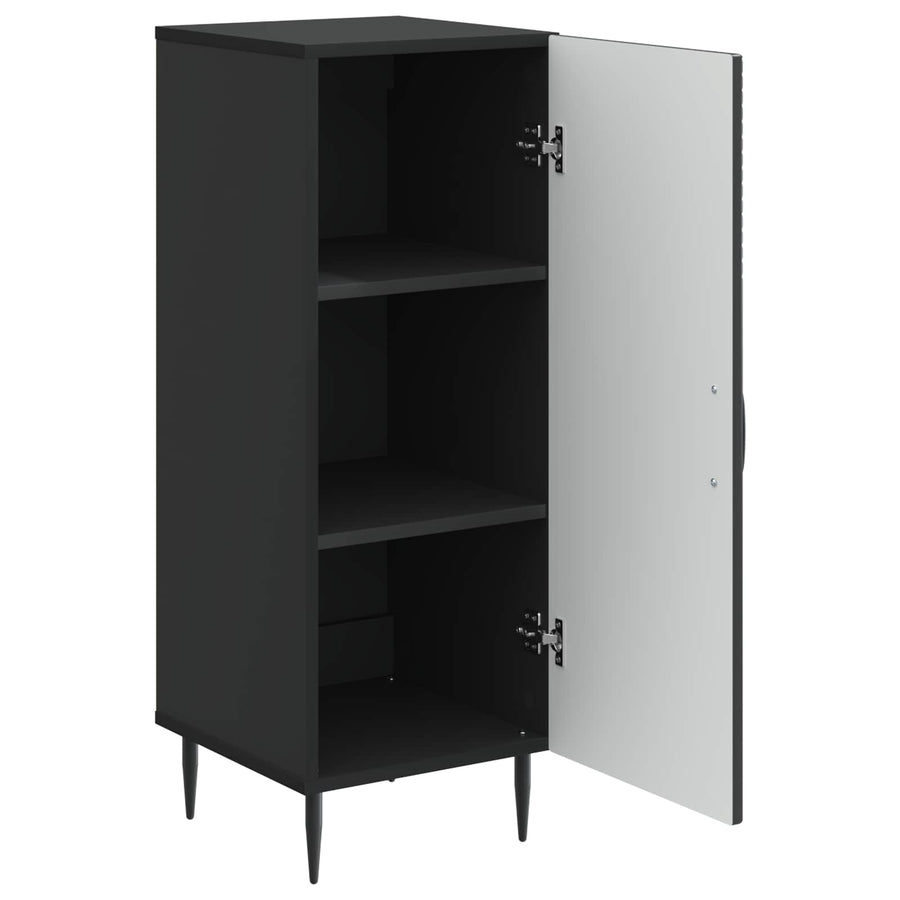 Dressoir Zwart 33 x 34,5 x 89,5 cm Bewerkt hout