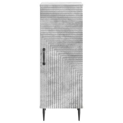 Dressoir Betongrijs 33 x 34,5 x 89,5 cm Bewerkt hout