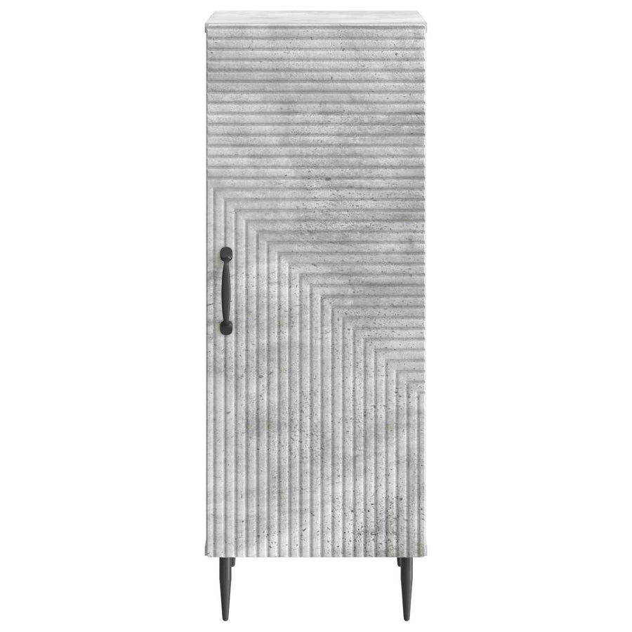 Dressoir Betongrijs 33 x 34,5 x 89,5 cm Bewerkt hout