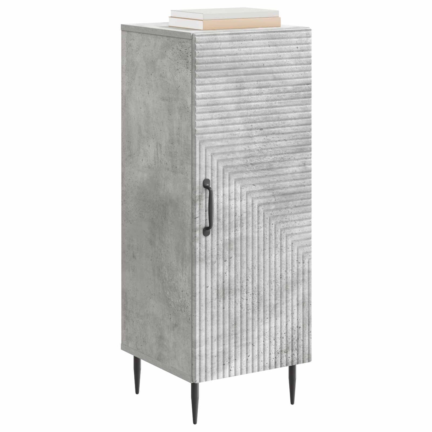 Dressoir Betongrijs 33 x 34,5 x 89,5 cm Bewerkt hout