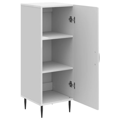 Dressoir Hoogglans Wit 33 x 34,5 x 89,5 cm Bewerkt hout