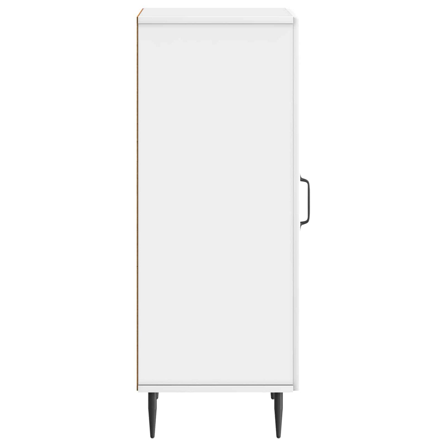 Dressoir Hoogglans Wit 33 x 34,5 x 89,5 cm Bewerkt hout