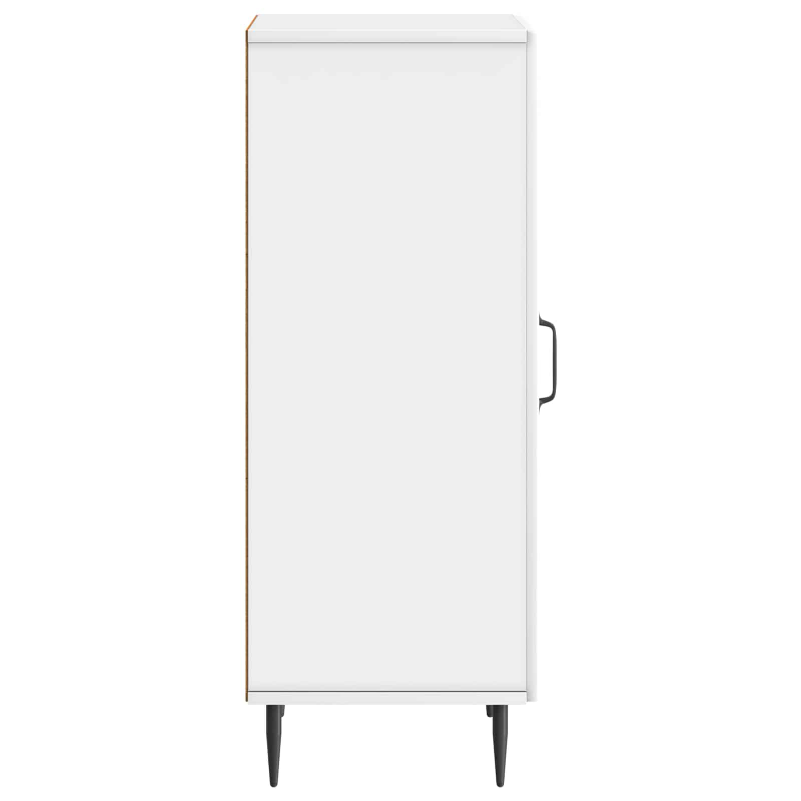 Dressoir Hoogglans Wit 33 x 34,5 x 89,5 cm Bewerkt hout