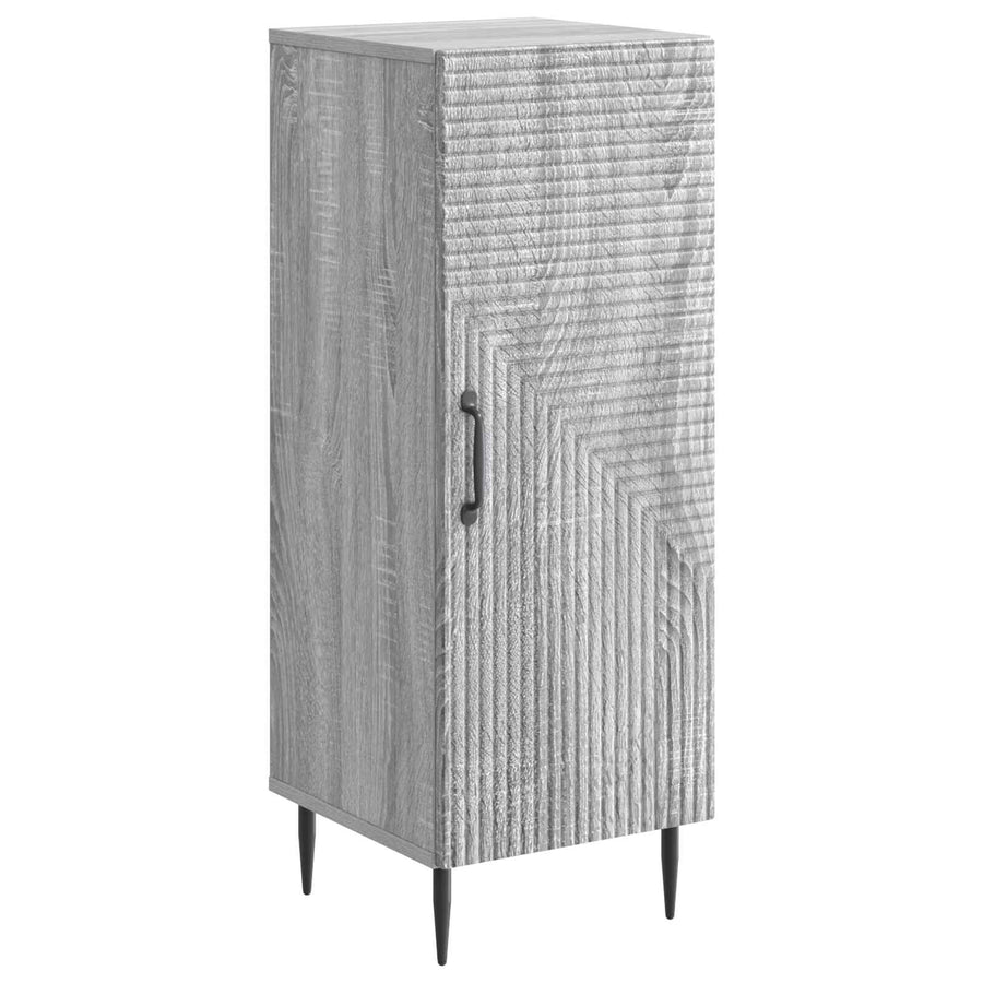 Dressoir Grijs sonoma 33 x 34,5 x 89,5 cm Bewerkt hout