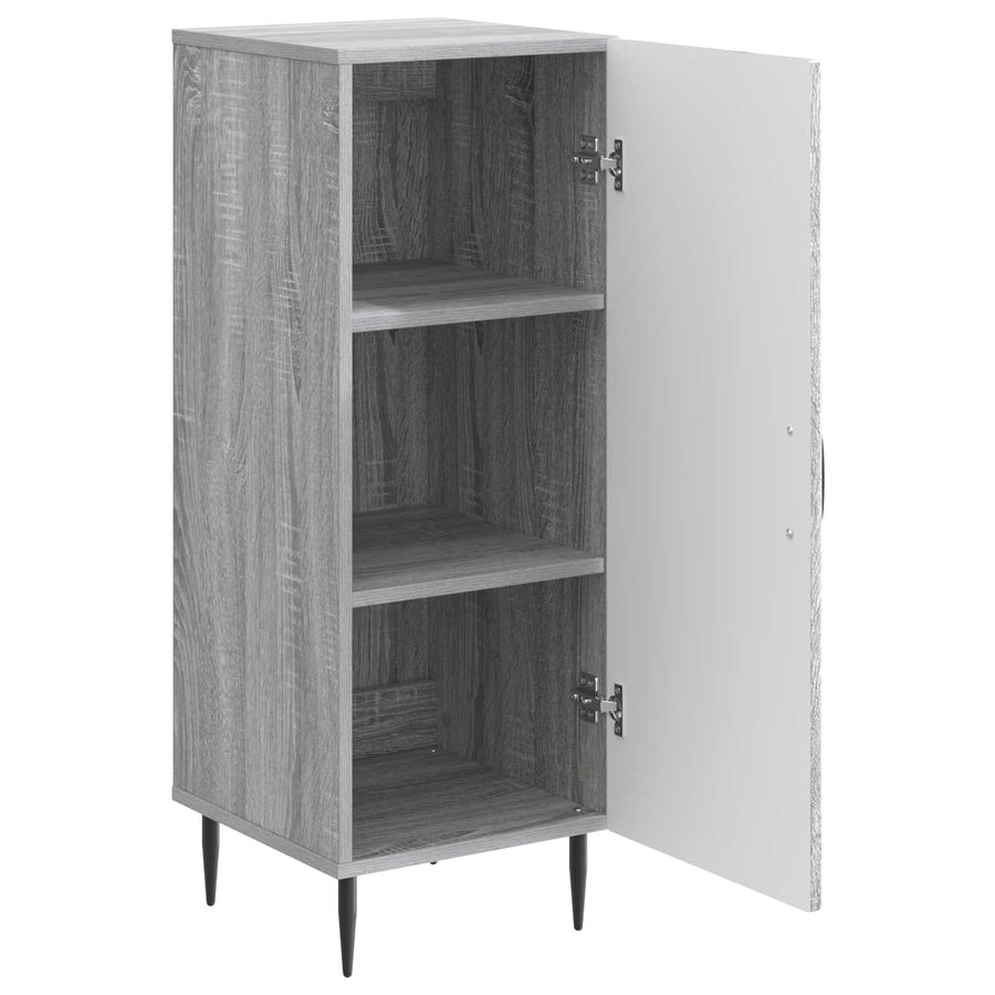 Dressoir Grijs sonoma 33 x 34,5 x 89,5 cm Bewerkt hout