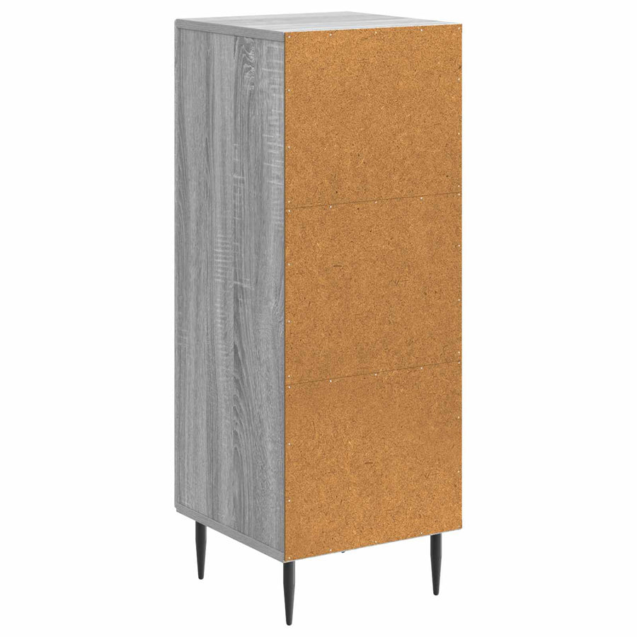 Dressoir Grijs sonoma 33 x 34,5 x 89,5 cm Bewerkt hout