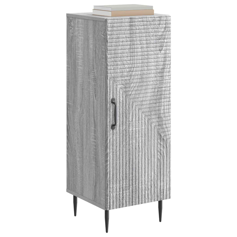 Dressoir Grijs sonoma 33 x 34,5 x 89,5 cm Bewerkt hout