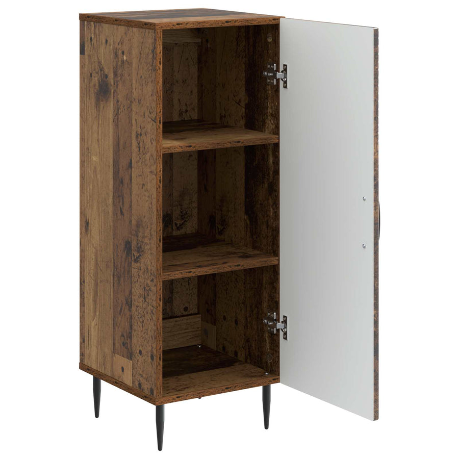 Dressoir Oud hout 33 x 34,5 x 89,5 cm Bewerkt hout