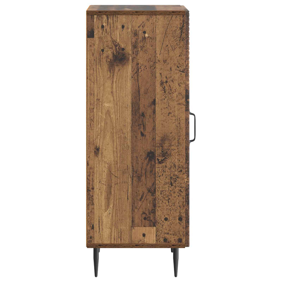 Dressoir Oud hout 33 x 34,5 x 89,5 cm Bewerkt hout