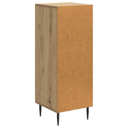 Dressoir Artisanaal eiken 33 x 34,5 x 89,5 cm Bewerkt hout