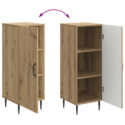 Dressoir Artisanaal eiken 33 x 34,5 x 89,5 cm Bewerkt hout