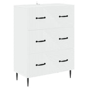Ladekast 66x34,5x89,5 cm bewerkt hout wit