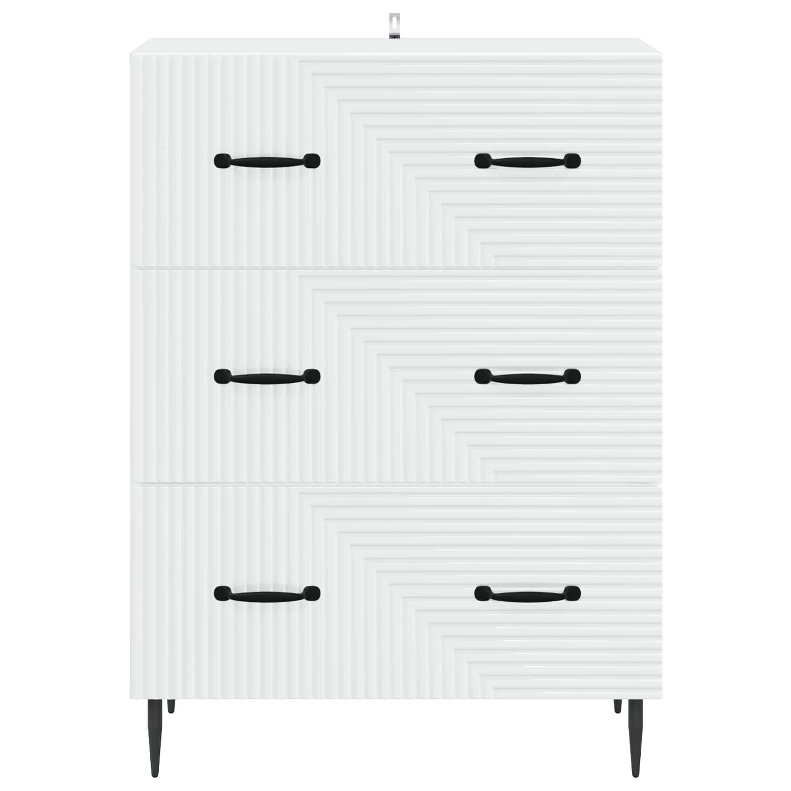 Ladenkast Wit 66 x 34,5 x 89,5 cm Bewerkt hout
