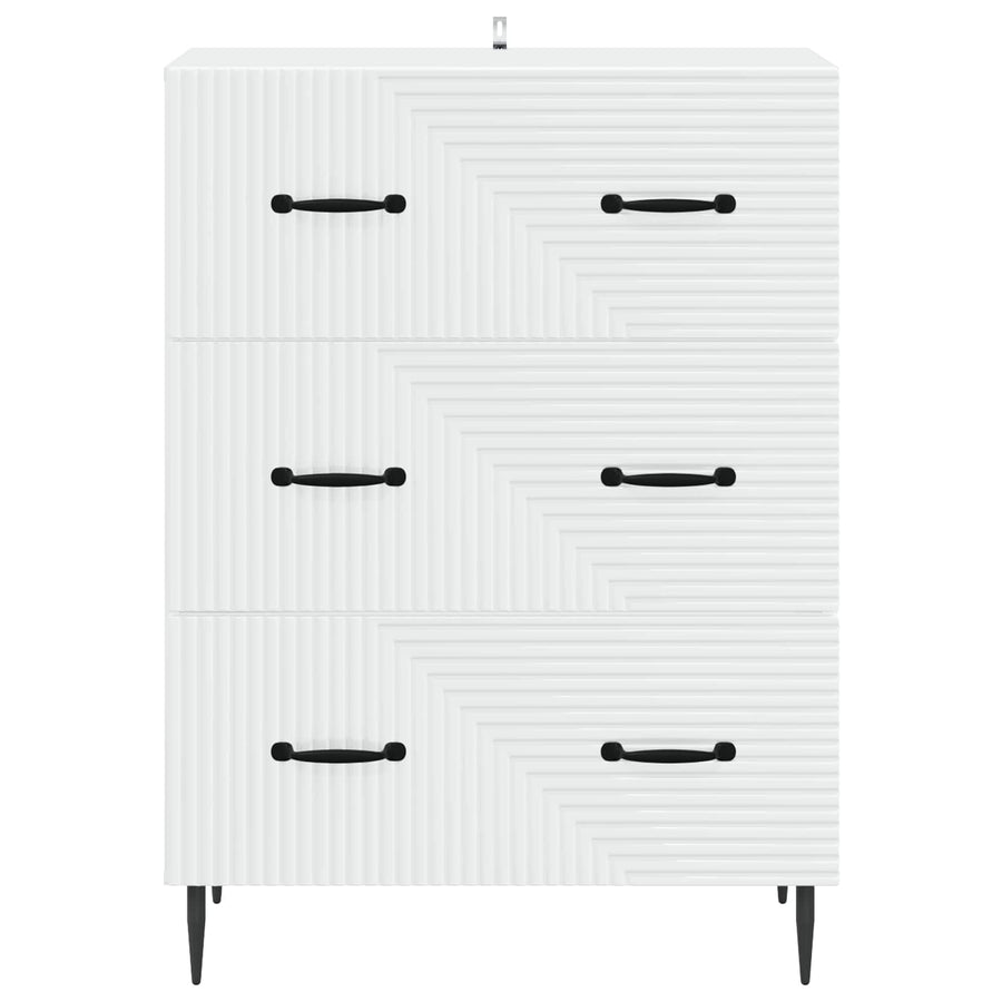Ladenkast Wit 66 x 34,5 x 89,5 cm Bewerkt hout