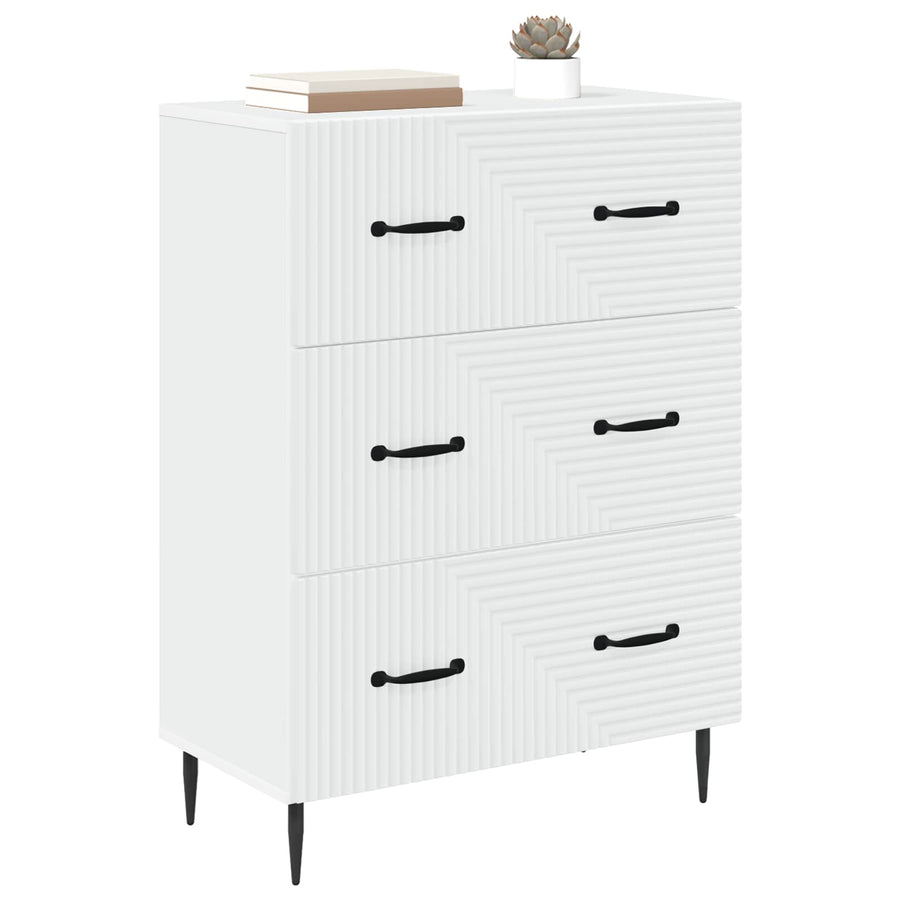 Ladenkast Wit 66 x 34,5 x 89,5 cm Bewerkt hout