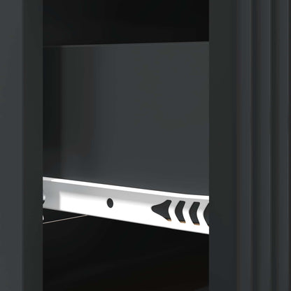 Ladenkast Zwart 66 x 34,5 x 89,5 cm Bewerkt hout