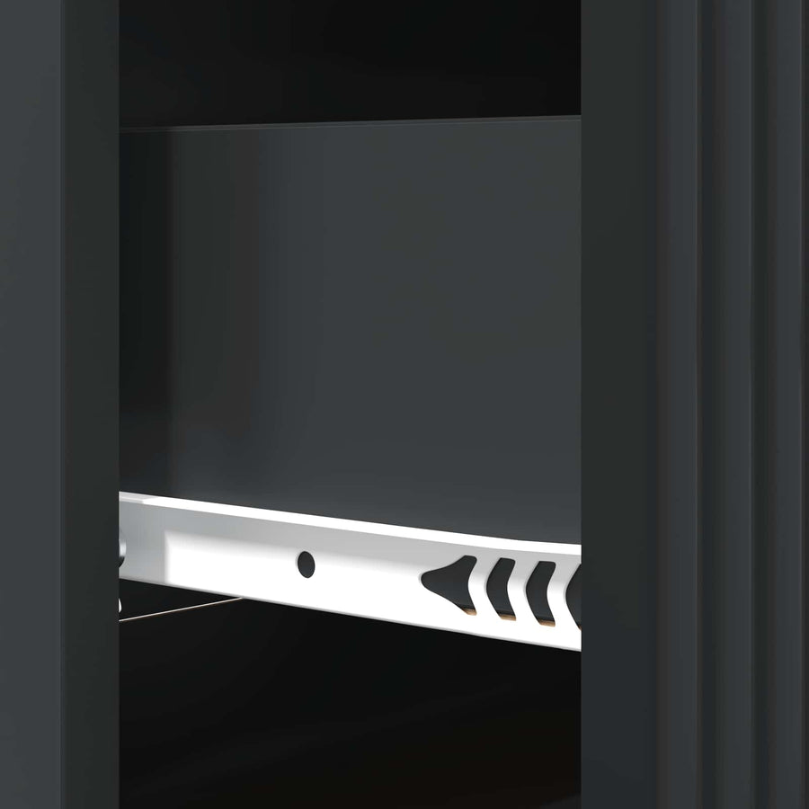 Ladenkast Zwart 66 x 34,5 x 89,5 cm Bewerkt hout
