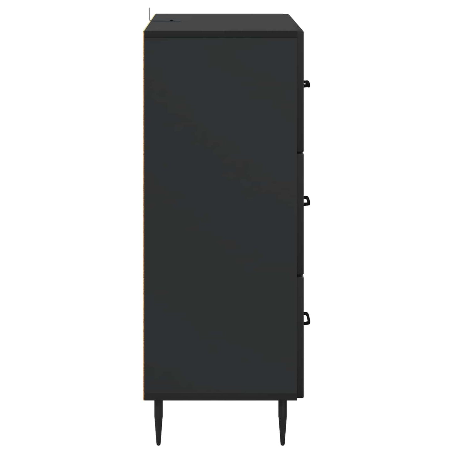 Ladenkast Zwart 66 x 34,5 x 89,5 cm Bewerkt hout