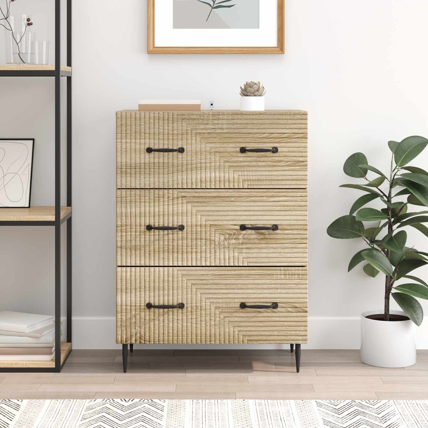 Ladenkast Sonoma Eiken 66 x 34,5 x 89,5 cm Bewerkt hout