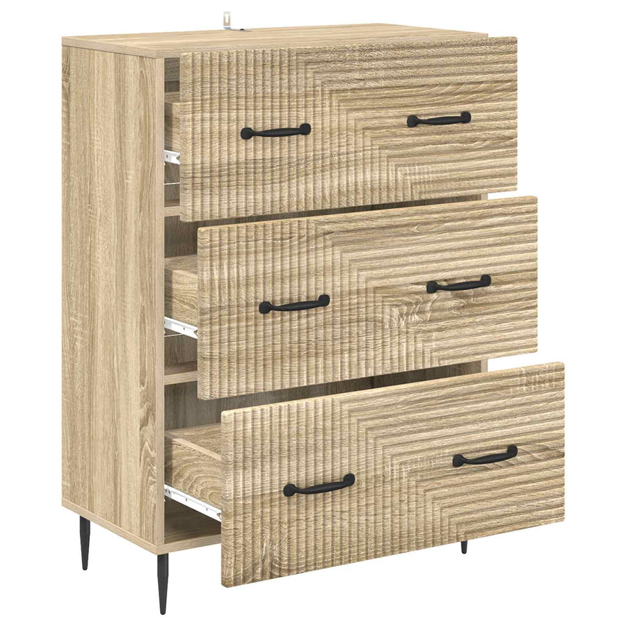 Ladenkast Sonoma Eiken 66 x 34,5 x 89,5 cm Bewerkt hout