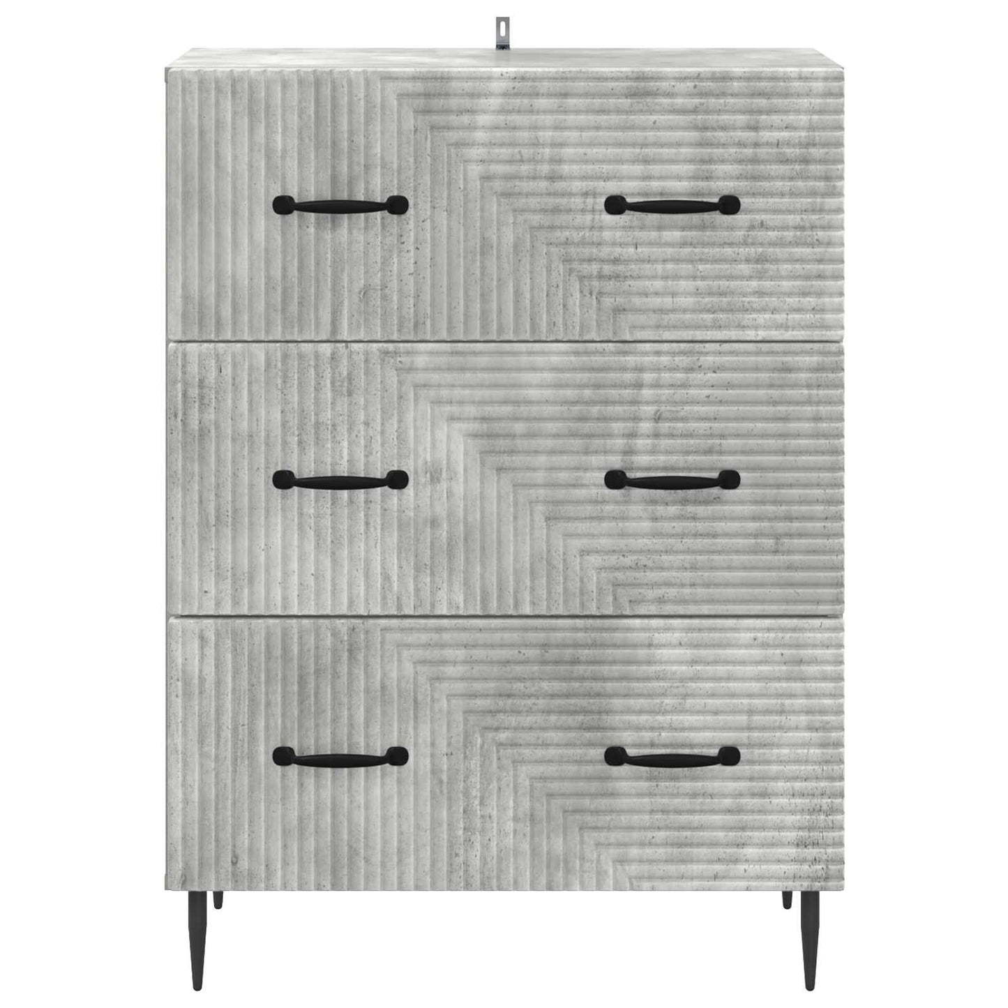 Ladenkast Betongrijs 66 x 34,5 x 89,5 cm Bewerkt hout