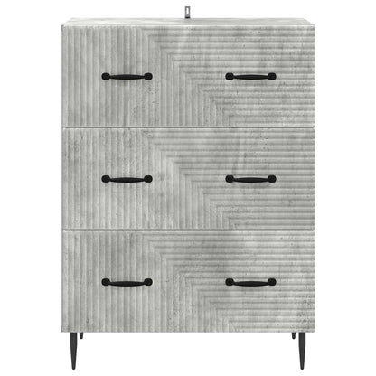 Ladenkast Betongrijs 66 x 34,5 x 89,5 cm Bewerkt hout