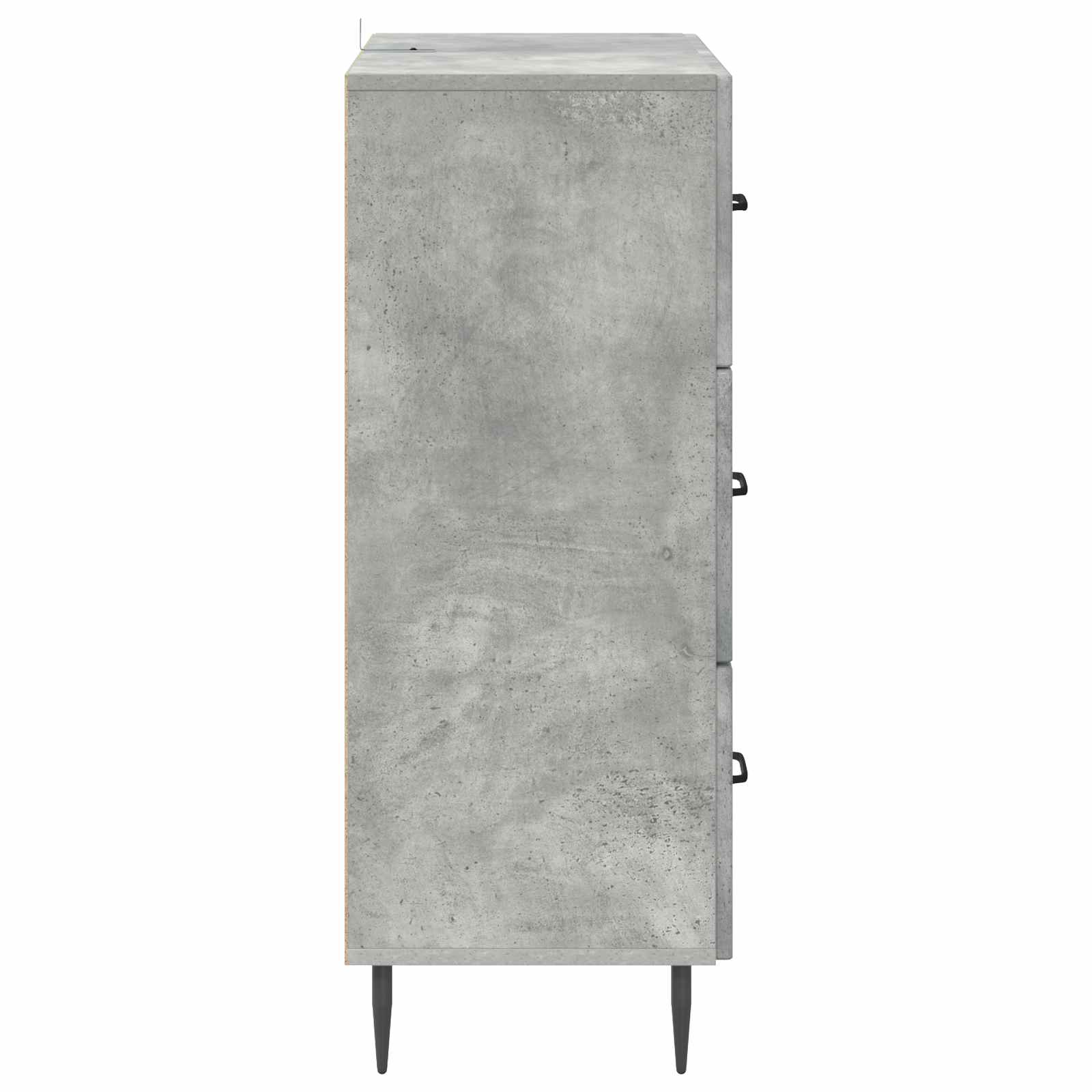 Ladenkast Betongrijs 66 x 34,5 x 89,5 cm Bewerkt hout