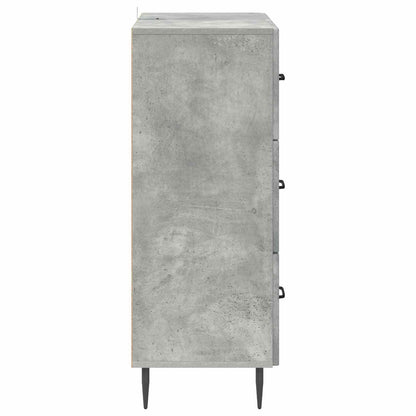 Ladenkast Betongrijs 66 x 34,5 x 89,5 cm Bewerkt hout