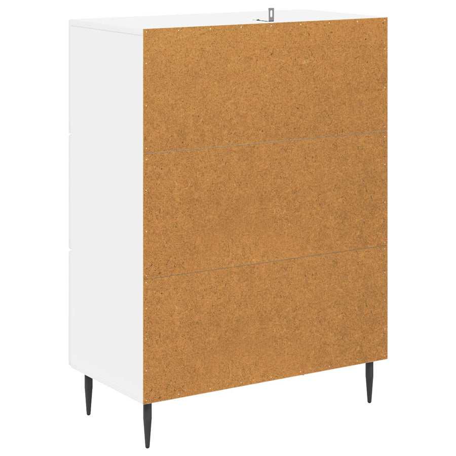 Ladenkast Hoogglans Wit 66 x 34,5 x 89,5 cm Bewerkt hout