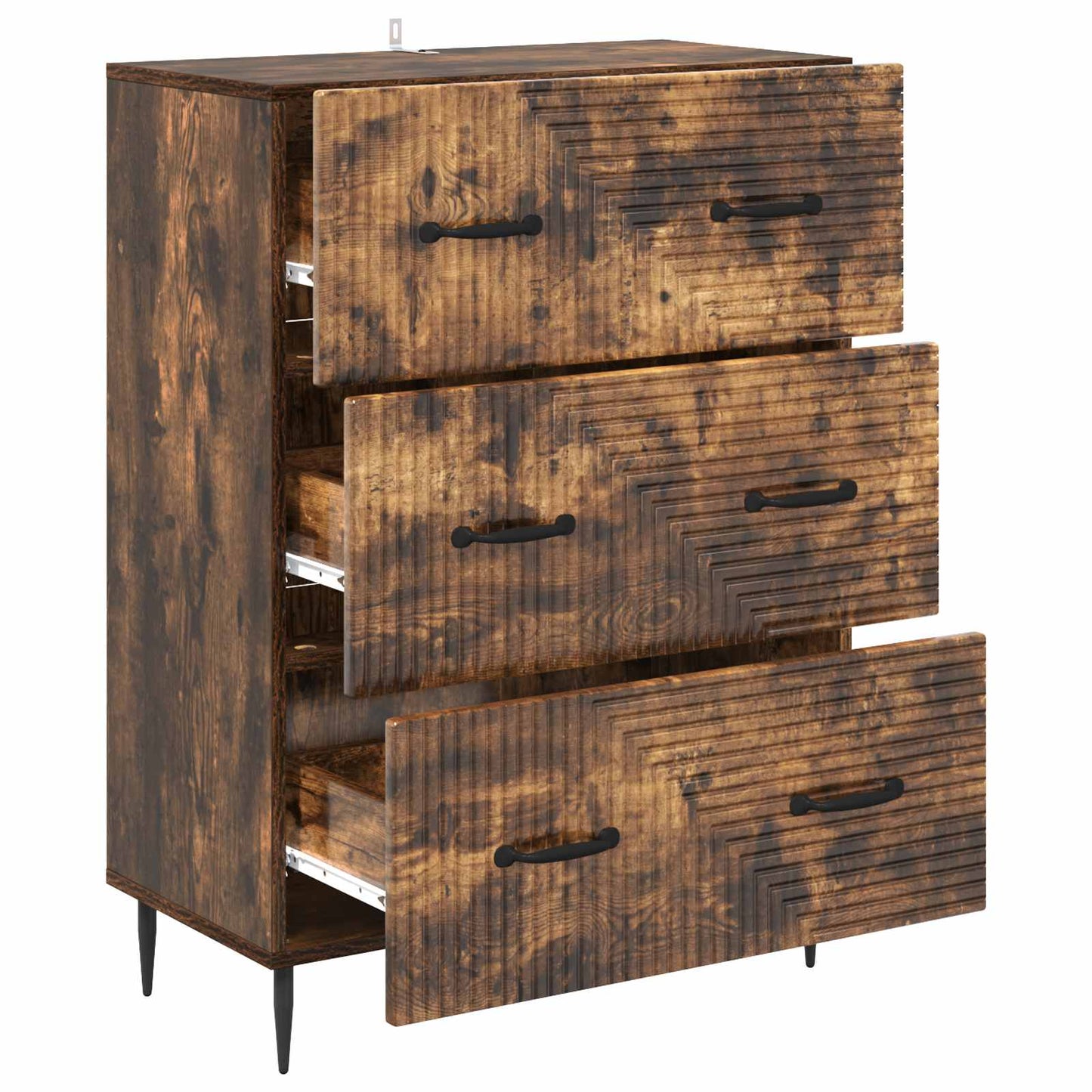 Ladenkast Gerookt eiken 66 x 34,5 x 89,5 cm Bewerkt hout