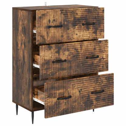 Ladenkast Gerookt eiken 66 x 34,5 x 89,5 cm Bewerkt hout