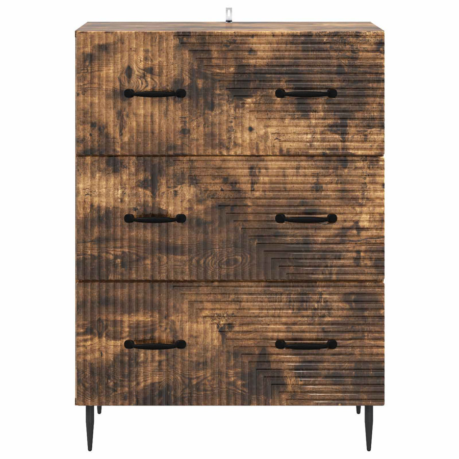 Ladenkast Gerookt eiken 66 x 34,5 x 89,5 cm Bewerkt hout
