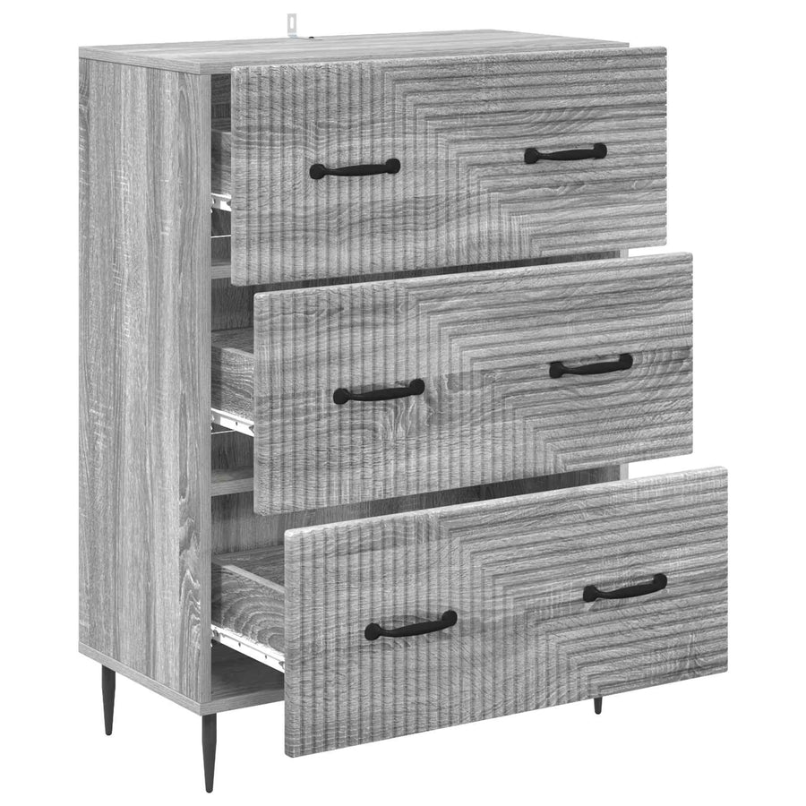 Ladenkast Grijs Sonoma 66 x 34,5 x 89,5 cm Bewerkt hout