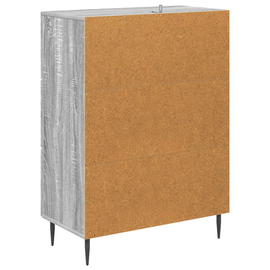 Ladenkast Grijs Sonoma 66 x 34,5 x 89,5 cm Bewerkt hout