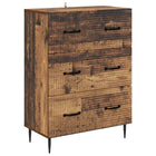 Drawer cabinet Old wood 66 x 34.5 x 89.5 cm Treated wood