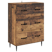 Ladekast bewerkt hout 66x34,5x89,5 cm bruin