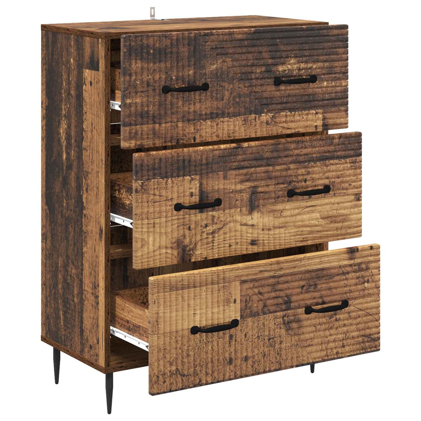 Ladenkast Oud hout 66 x 34,5 x 89,5 cm Bewerkt hout