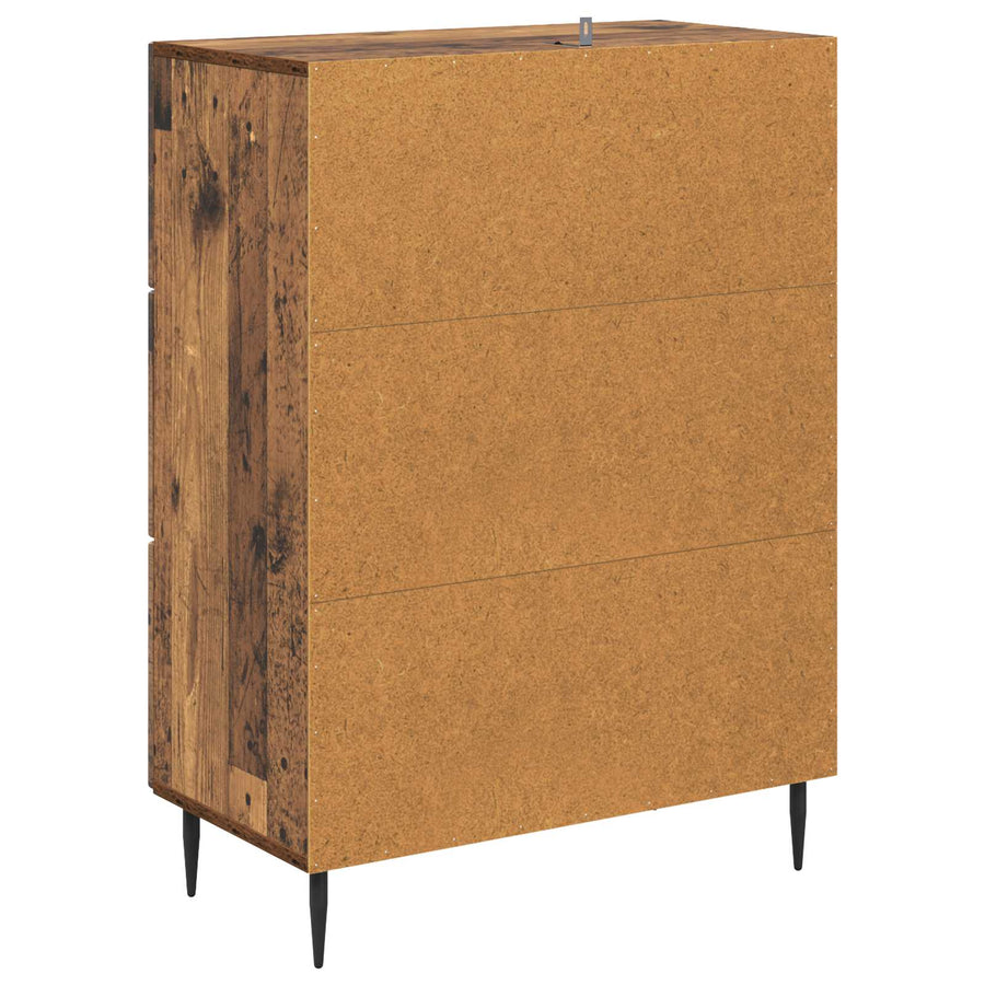 Ladenkast Oud hout 66 x 34,5 x 89,5 cm Bewerkt hout