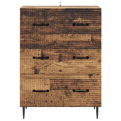 Ladenkast Oud hout 66 x 34,5 x 89,5 cm Bewerkt hout