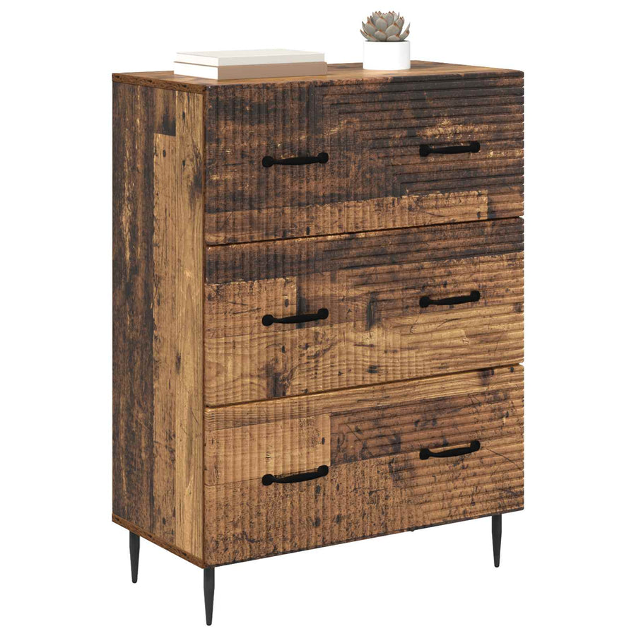 Ladenkast Oud hout 66 x 34,5 x 89,5 cm Bewerkt hout