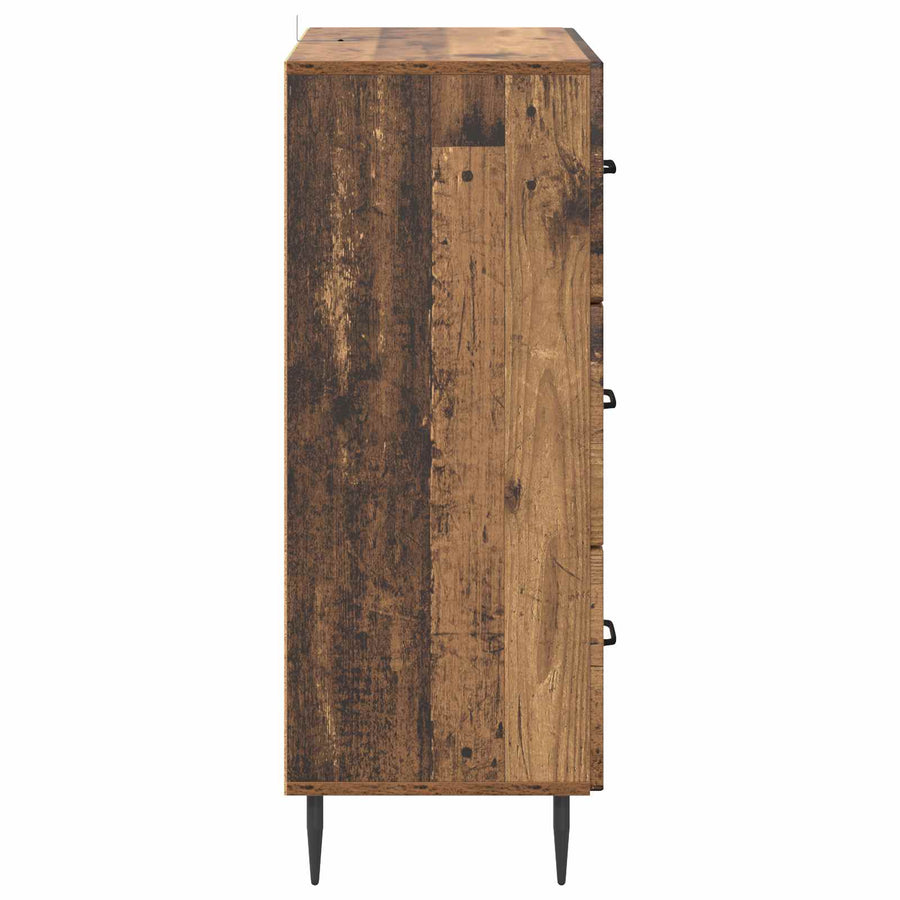 Ladenkast Oud hout 66 x 34,5 x 89,5 cm Bewerkt hout