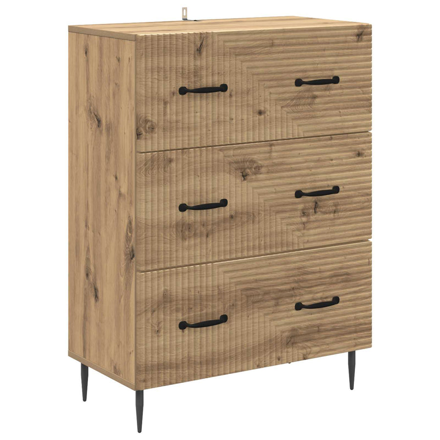 Ladenkast Artisanaal eiken 66 x 34,5 x 89,5 cm Bewerkt hout